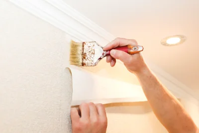 Pose de papier peint à Domalain — revêtements muraux et toiles de verre